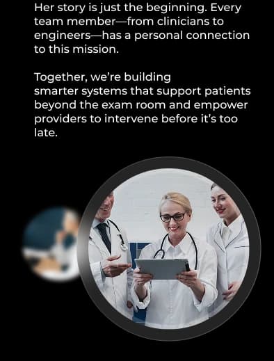 Pivotal moment in KangarooHealth’s origin story, with clinician using digital tools to improve patient care.