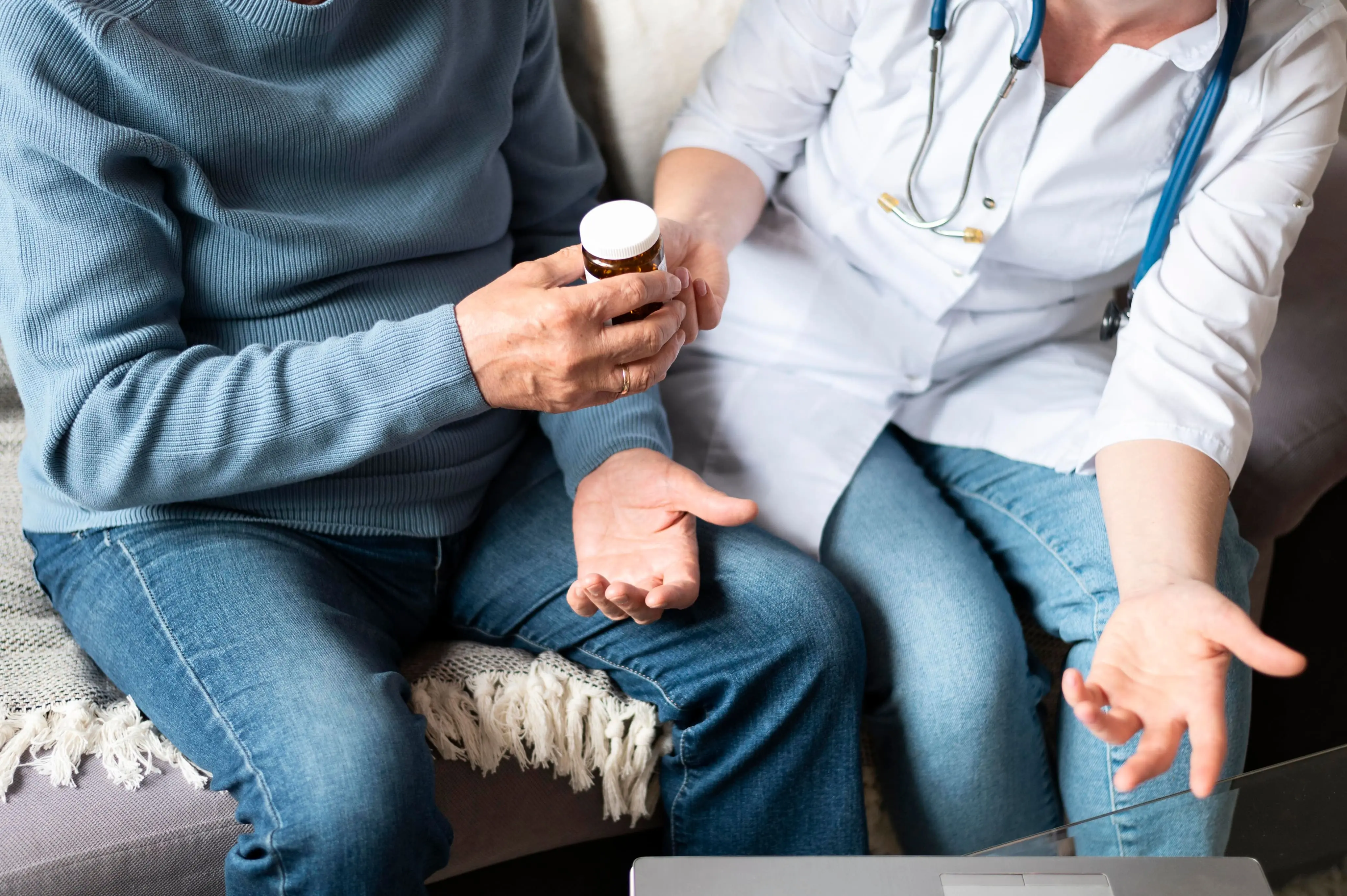 provider speaking with patient about remote patient monitoring