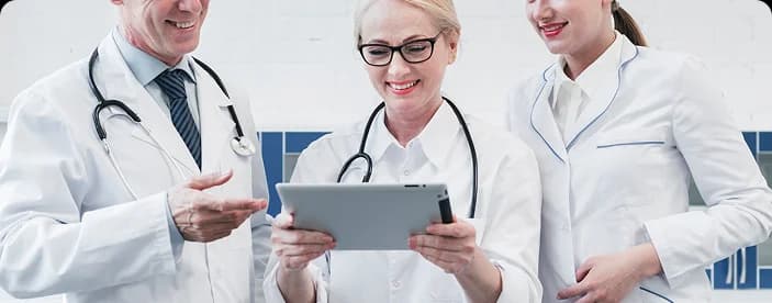 Virtual patient-clinician interaction fostering engagement and care connection.