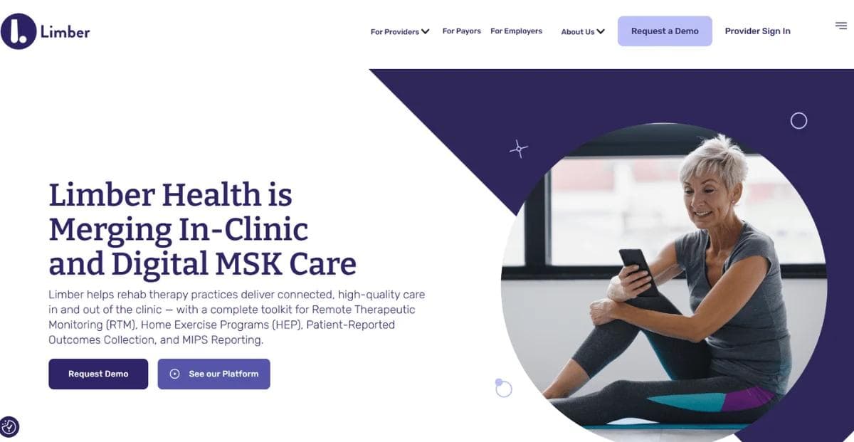 Limber Health Homepage