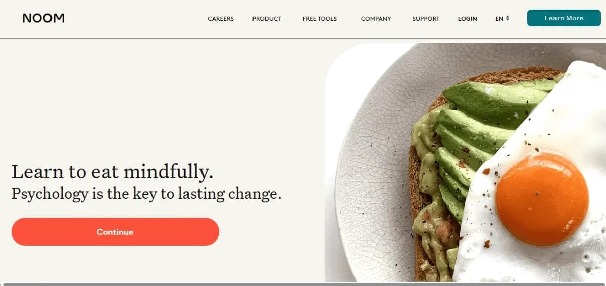 Noom Homepage