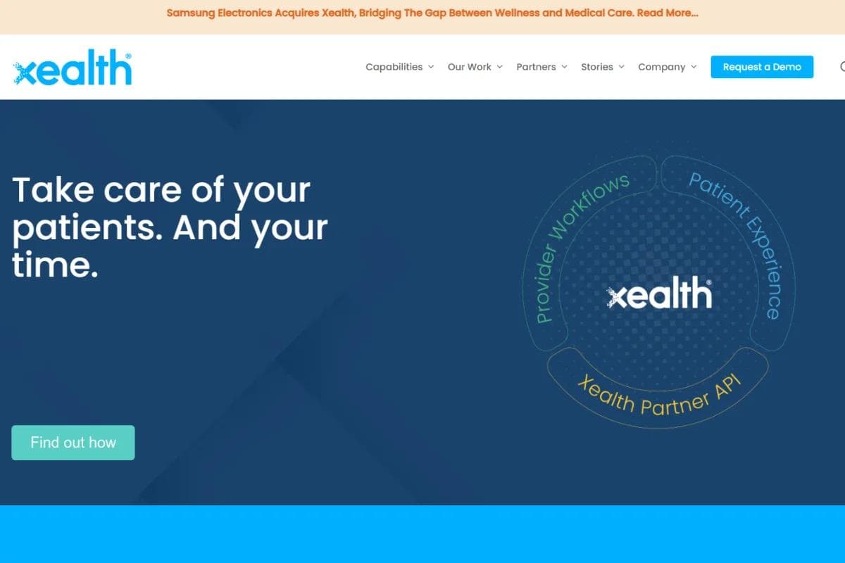 Xealth Homepage